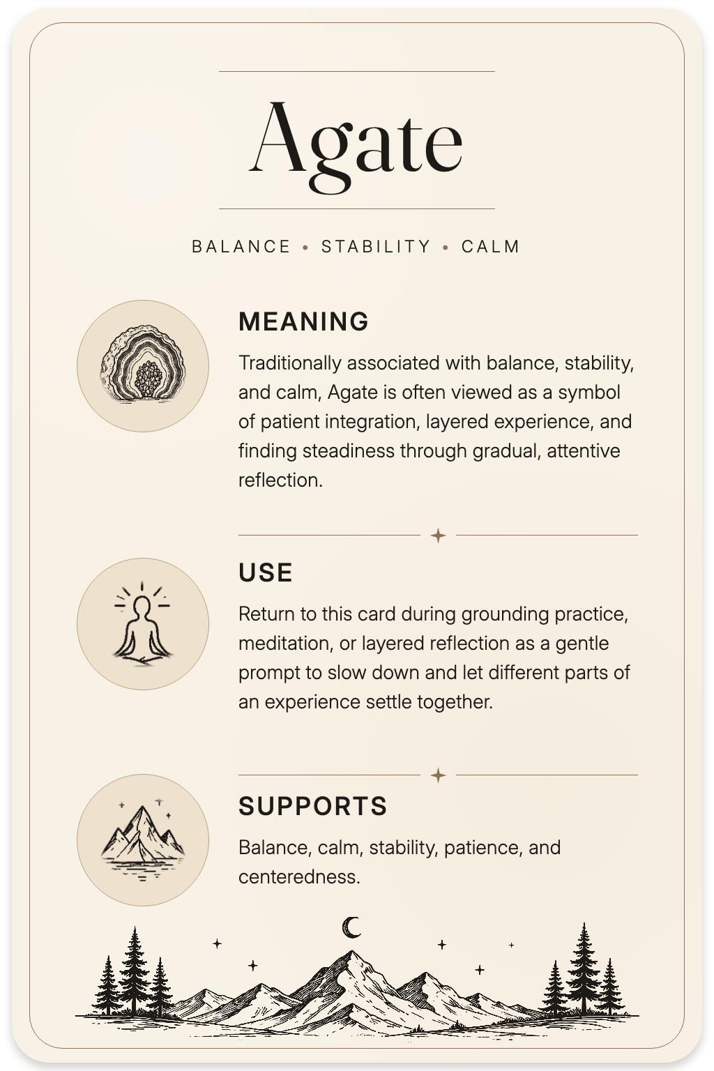 Agate card back