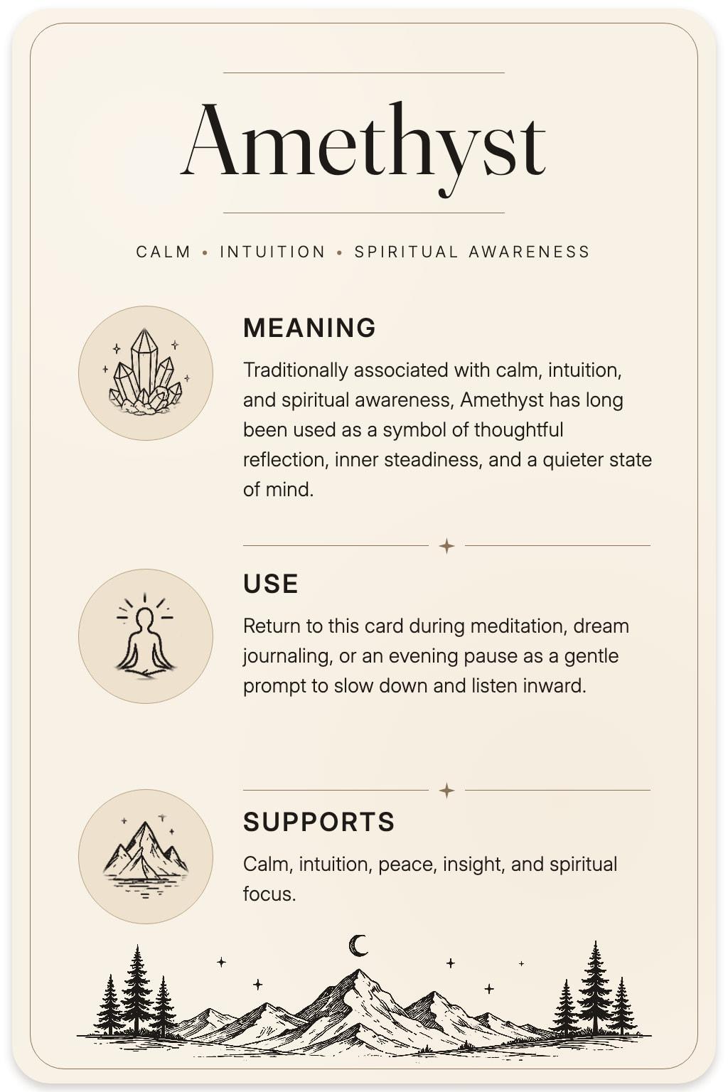 Amethyst card back