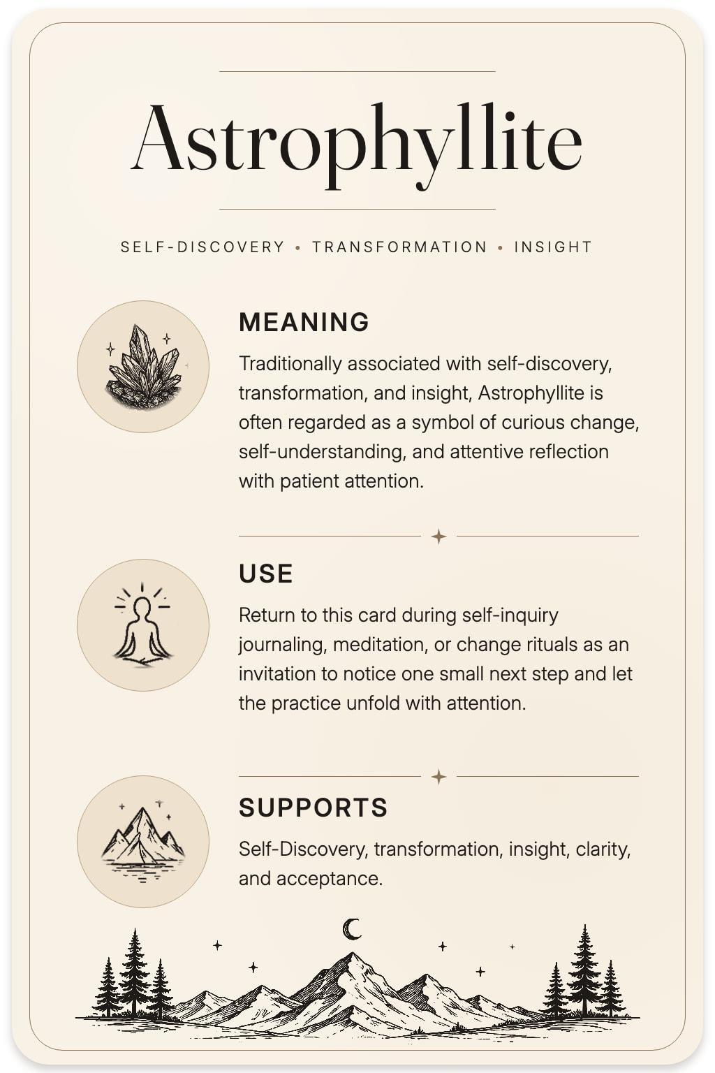 Astrophyllite card back