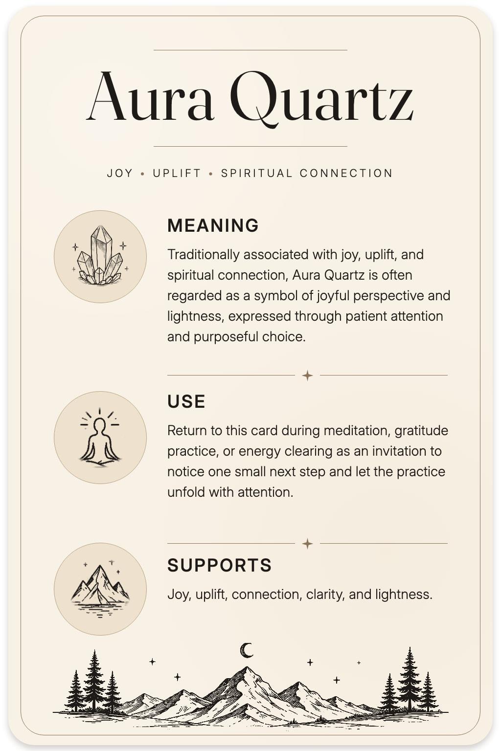Aura Quartz card back