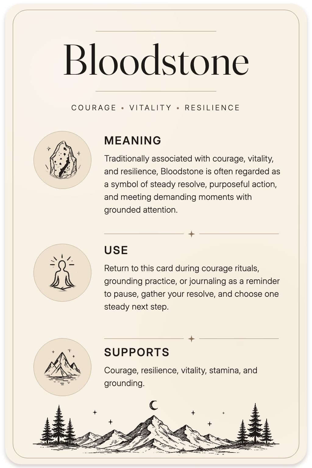 Bloodstone card back