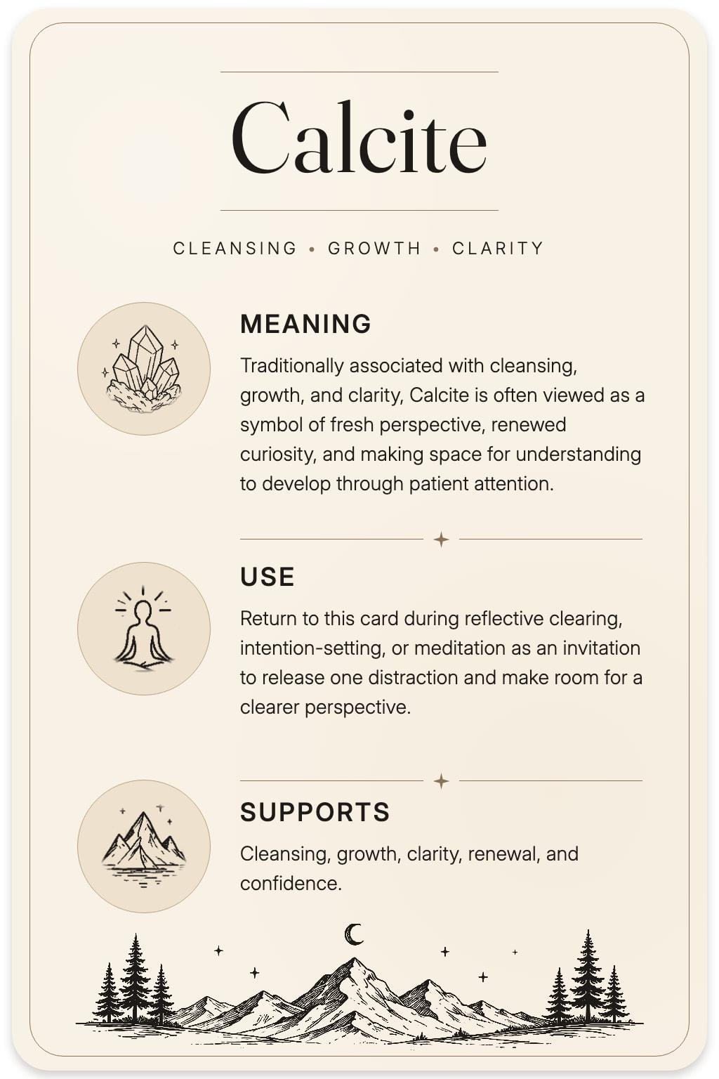 Calcite card back