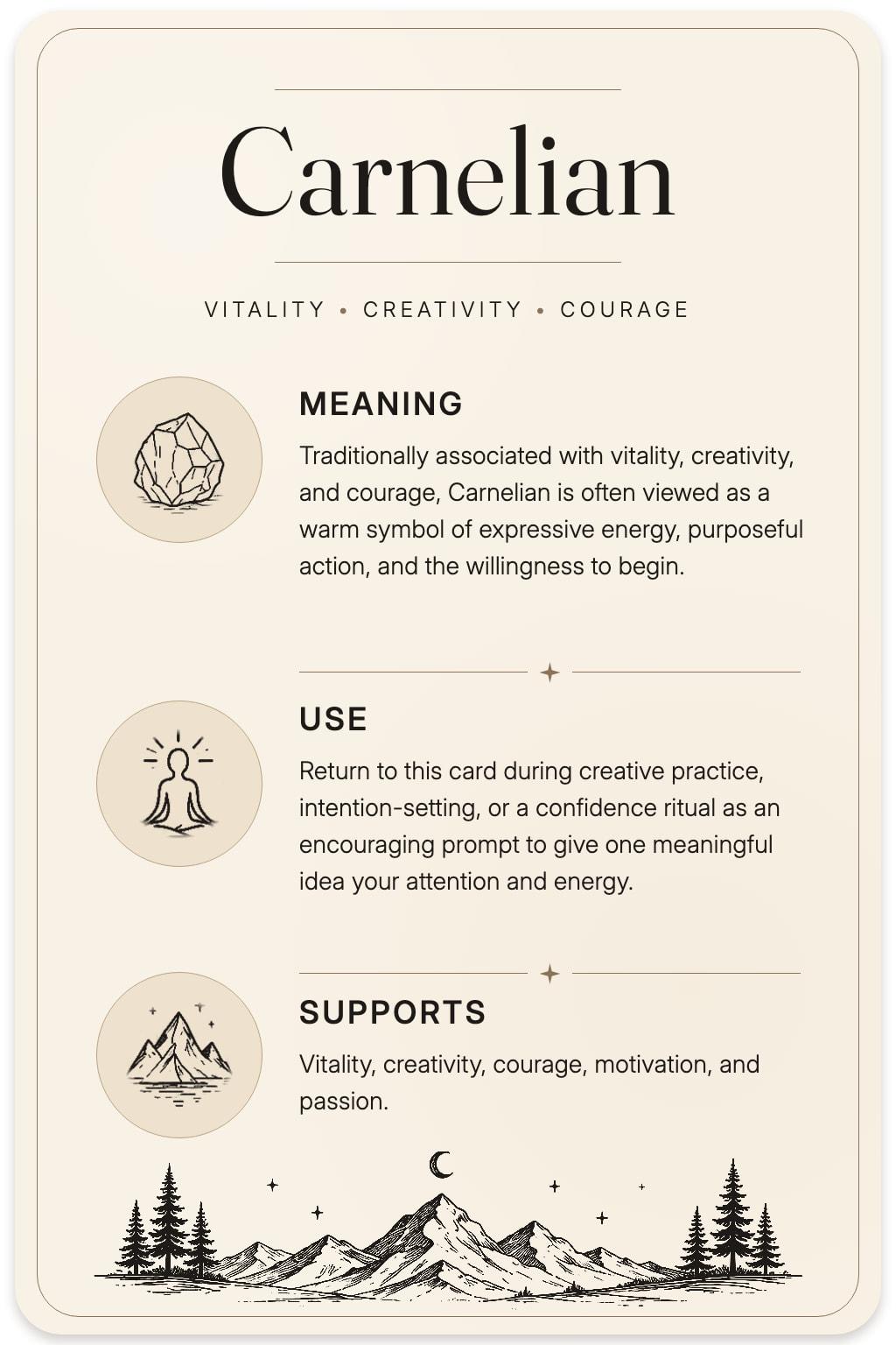 Carnelian card back