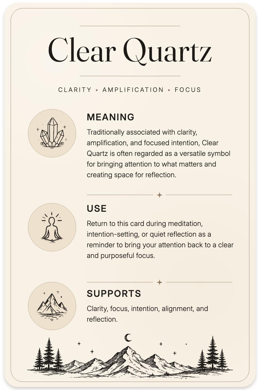 Clear Quartz card back
