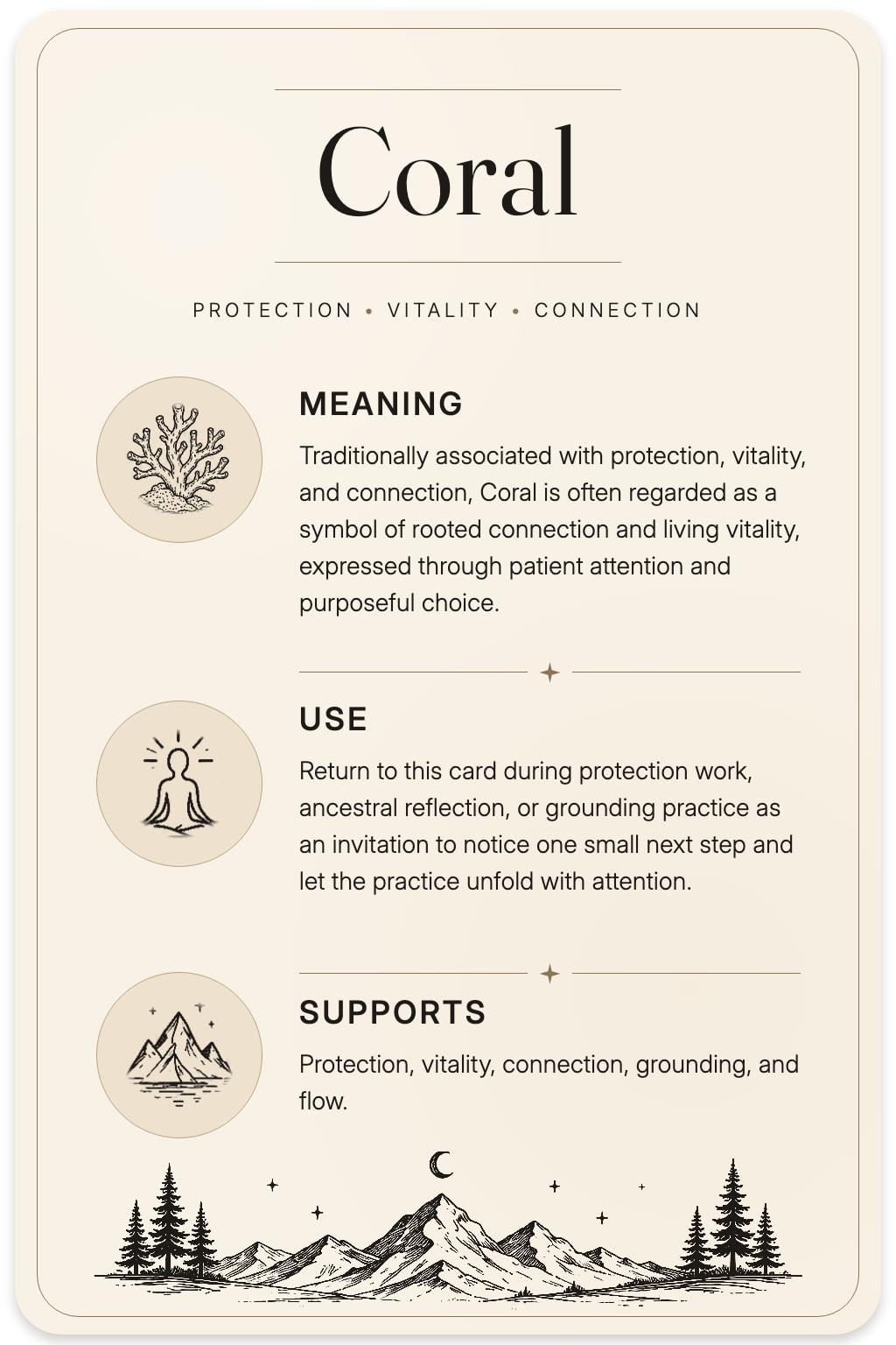 Coral card back