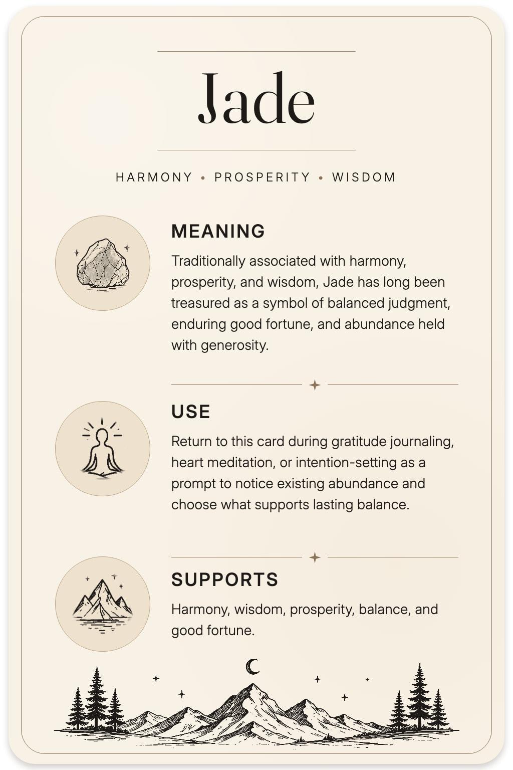 Jade card back