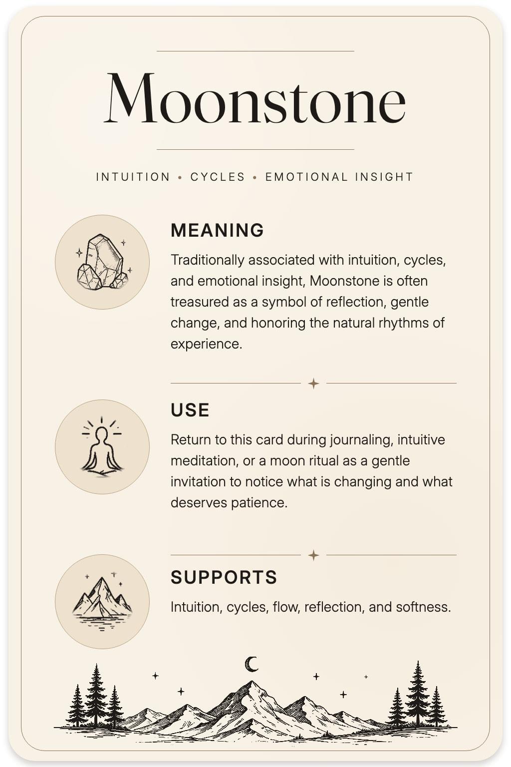 Moonstone card back