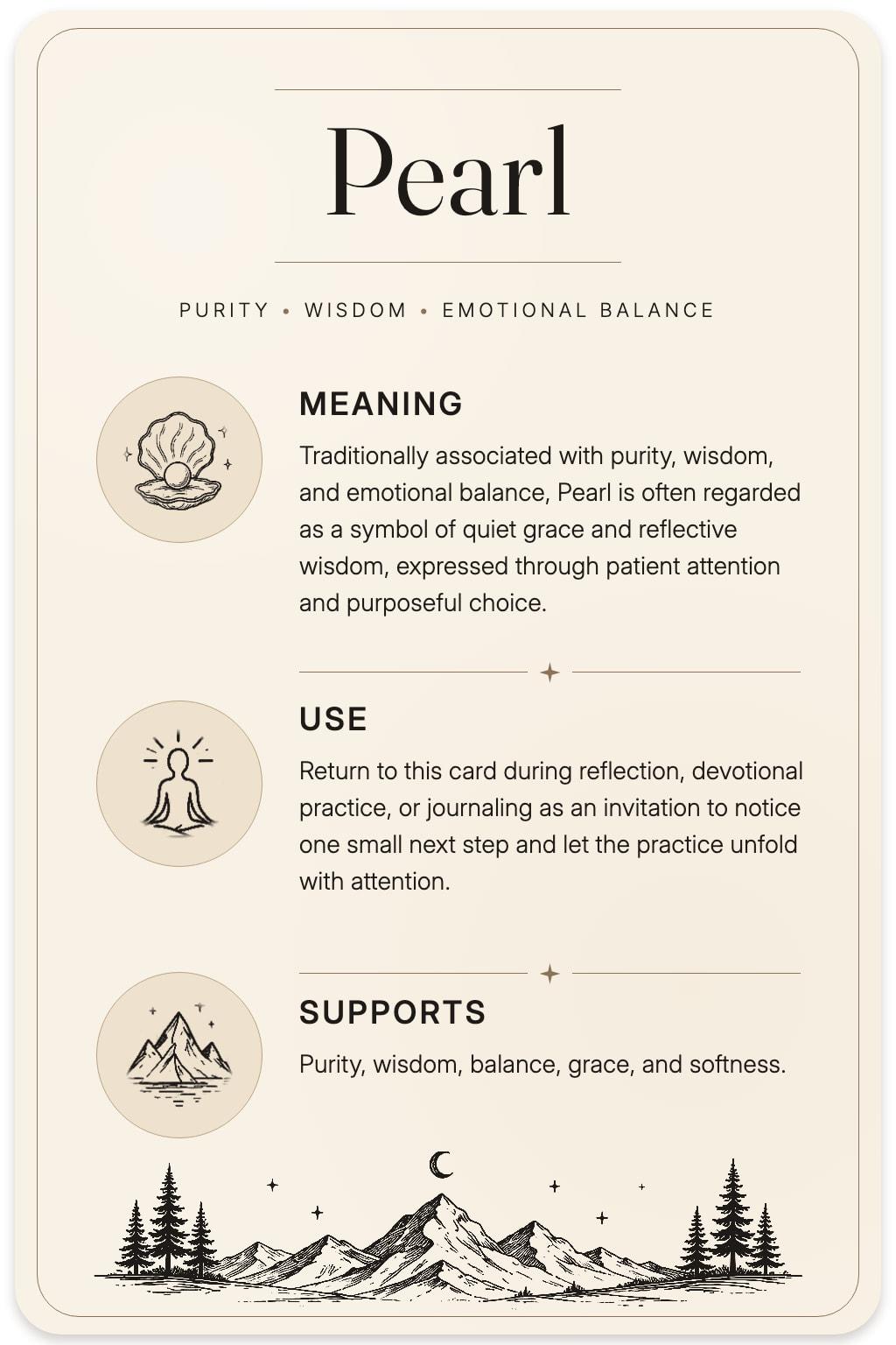 Pearl card back