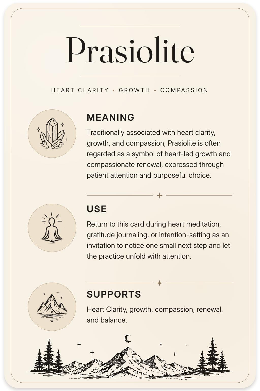 Prasiolite card back