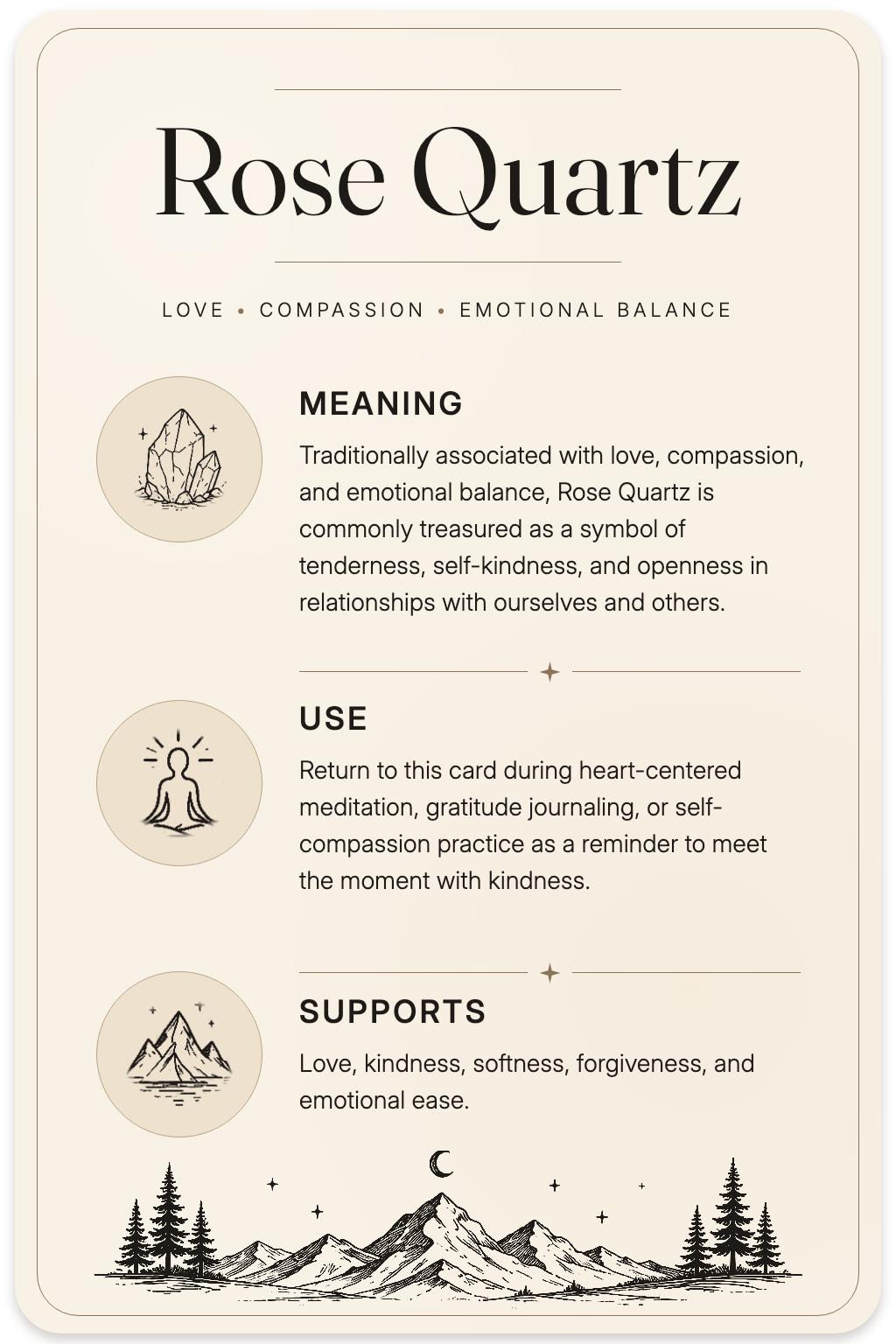 Rose Quartz card back
