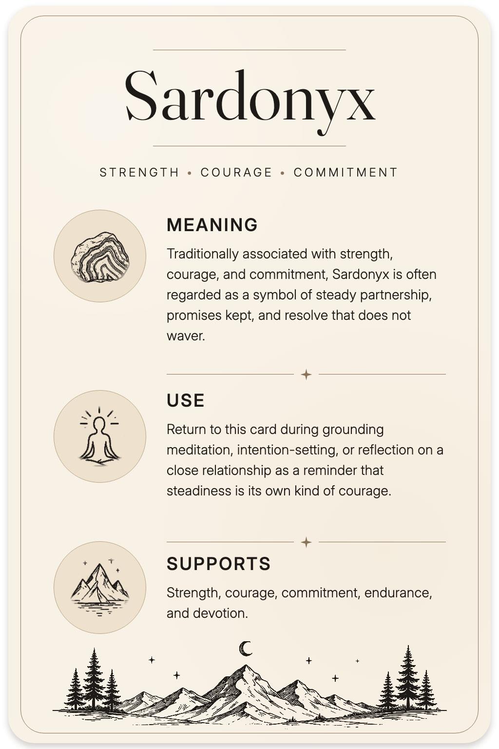 Sardonyx card back