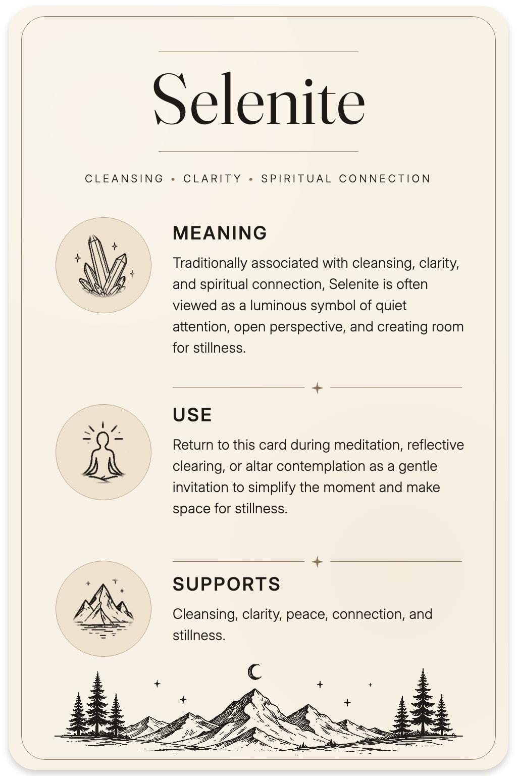 Selenite card back