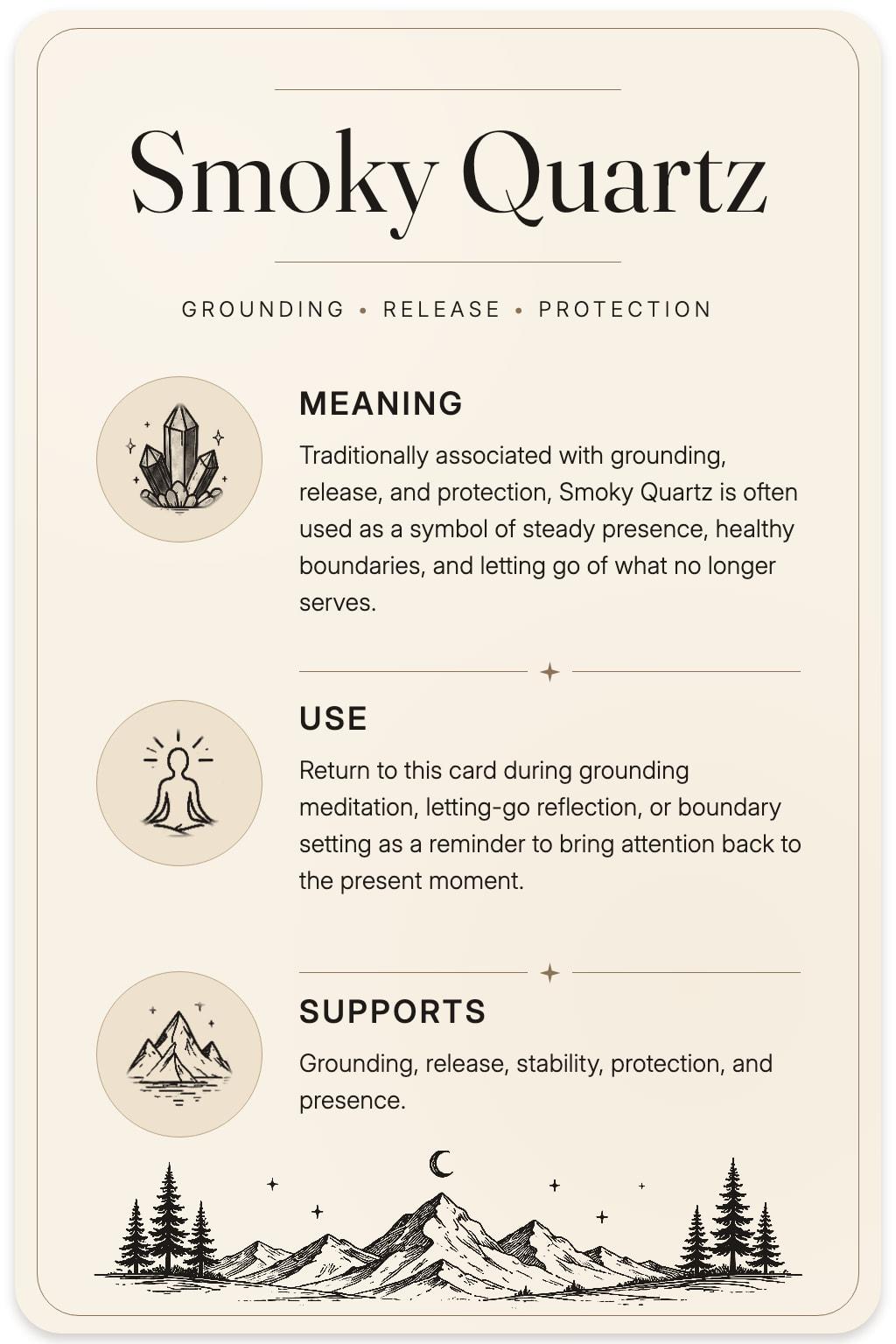 Smoky Quartz card back