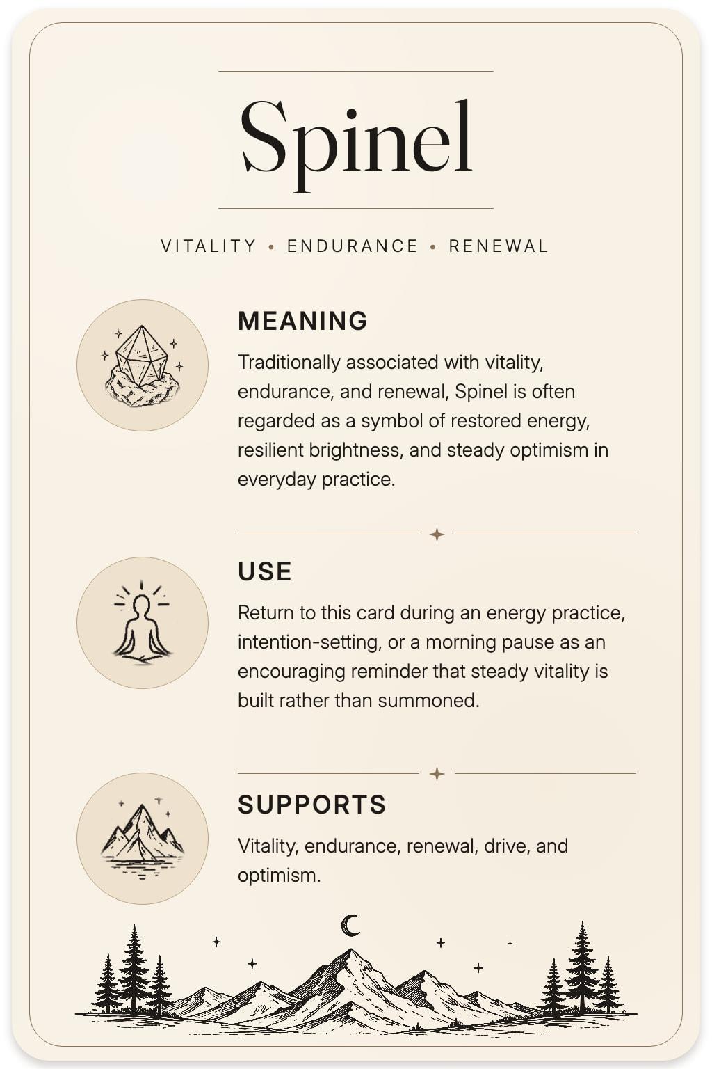 Spinel card back