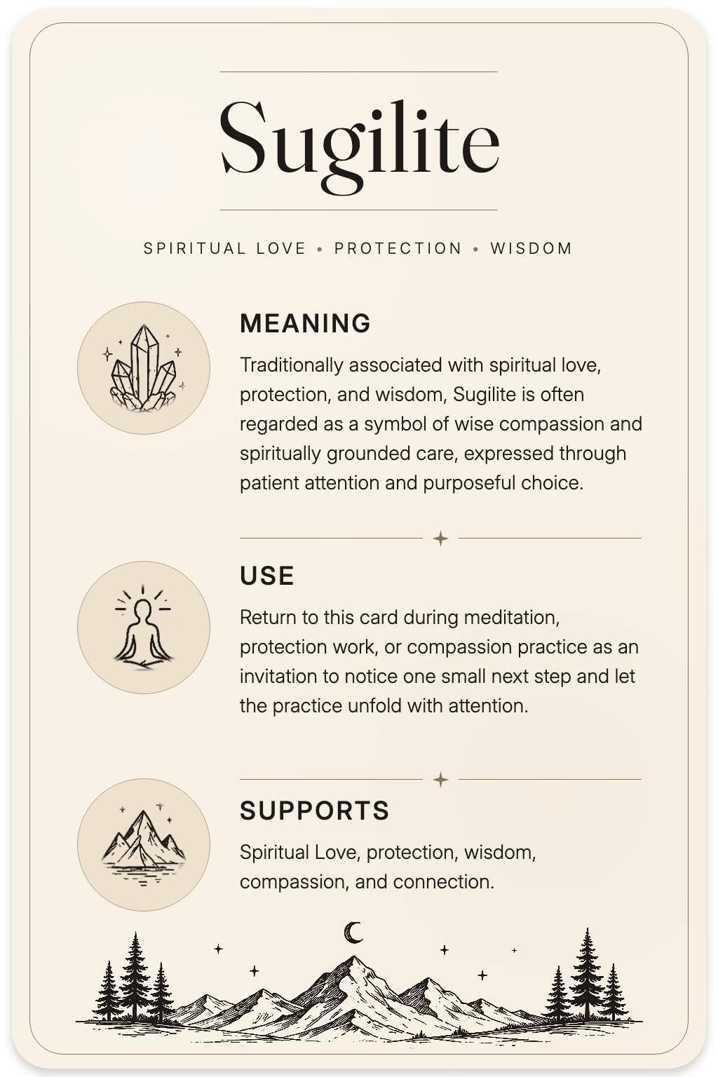 Sugilite card back