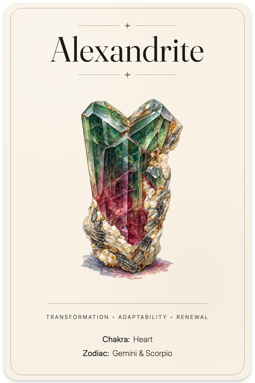 Alexandrite illustrated card