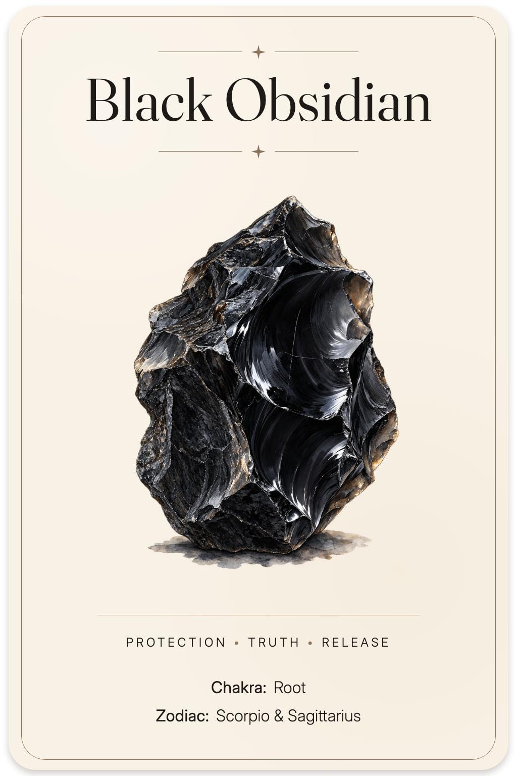 Black Obsidian illustrated card