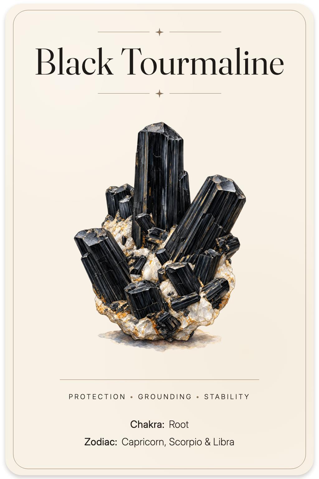 Black Tourmaline card