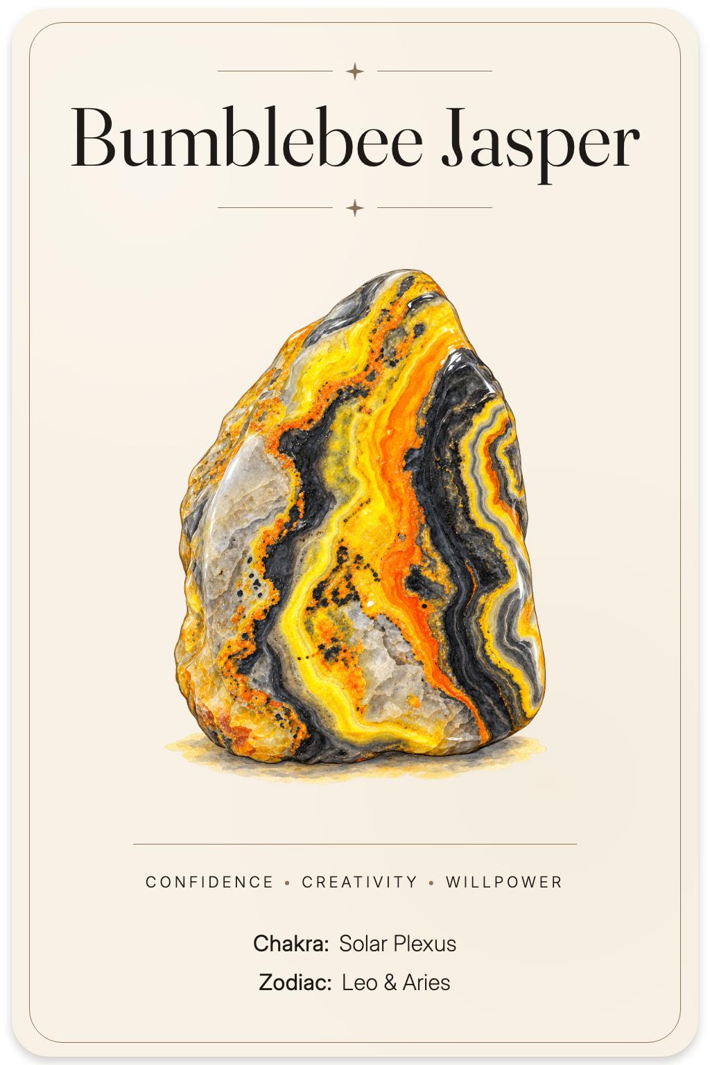 Bumblebee Jasper illustrated card