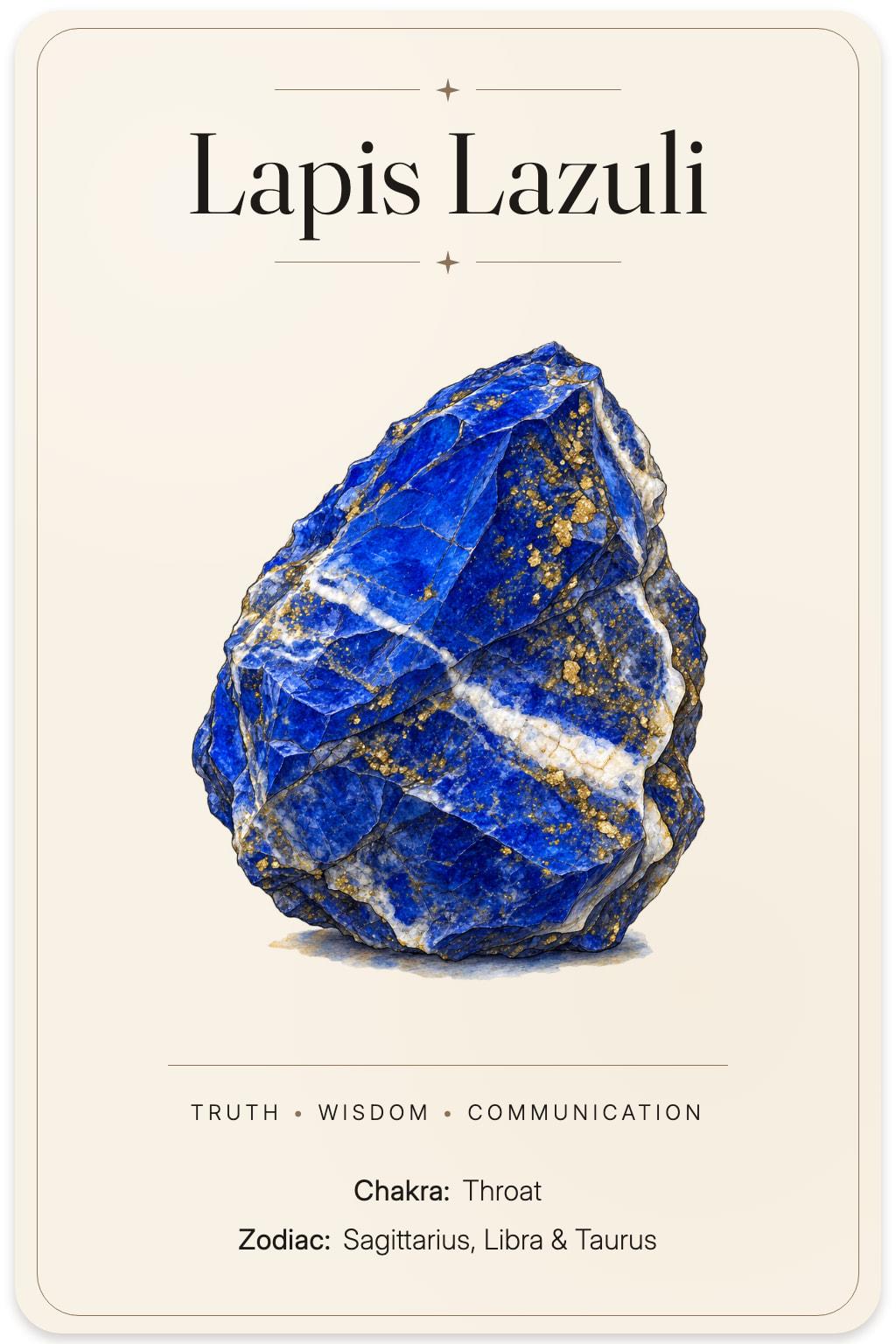 Lapis Lazuli illustrated card