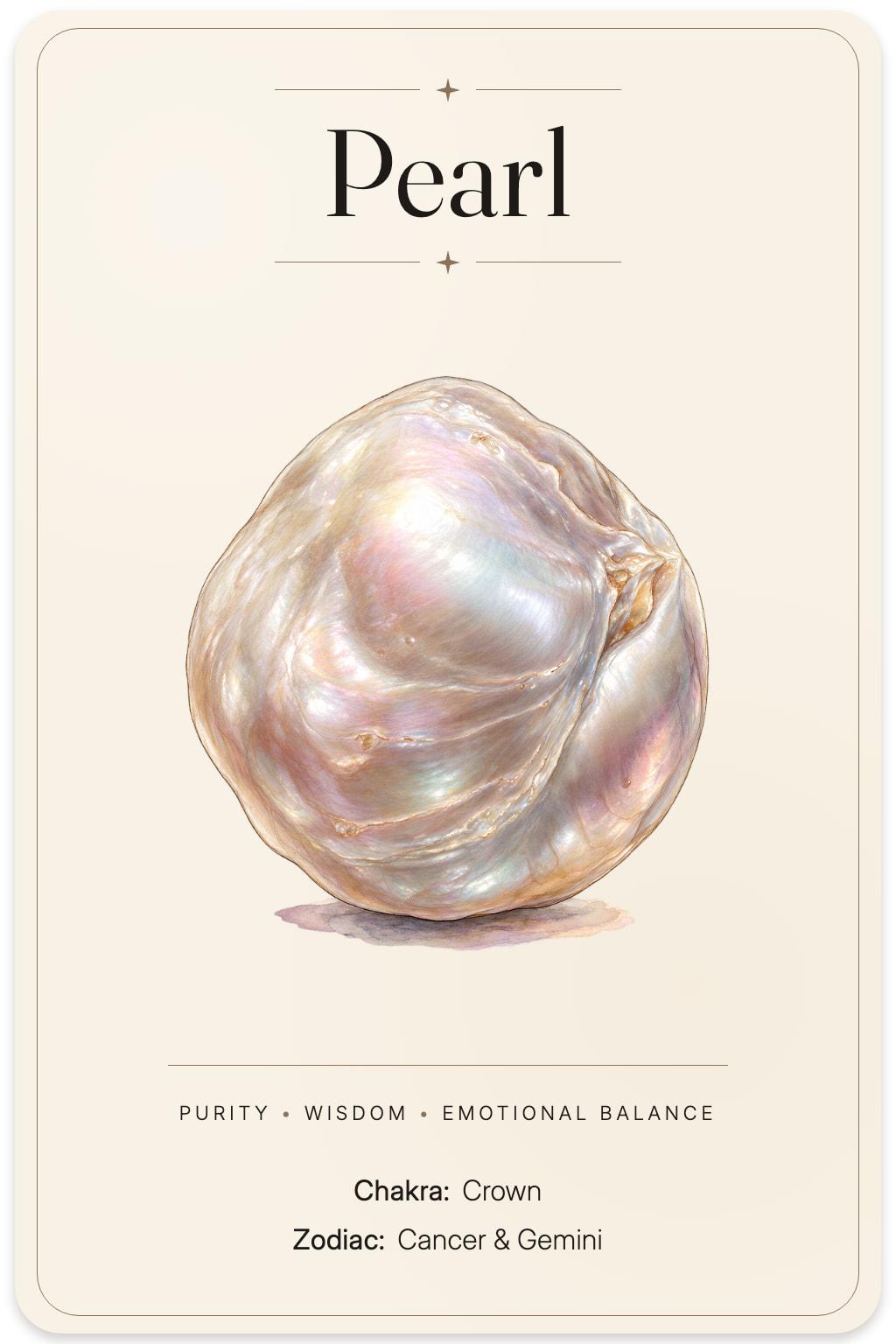 Pearl illustrated card