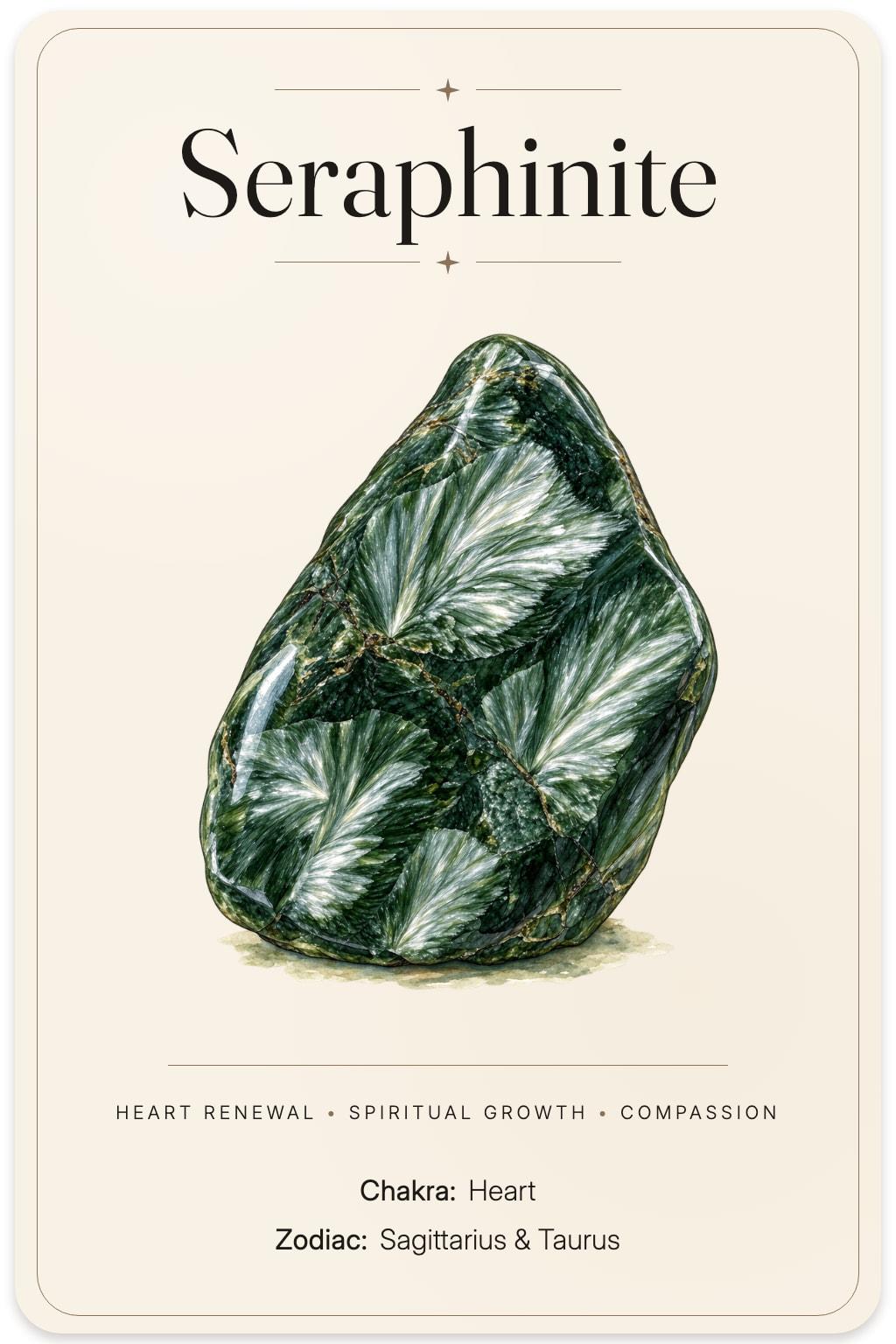 Seraphinite illustrated card