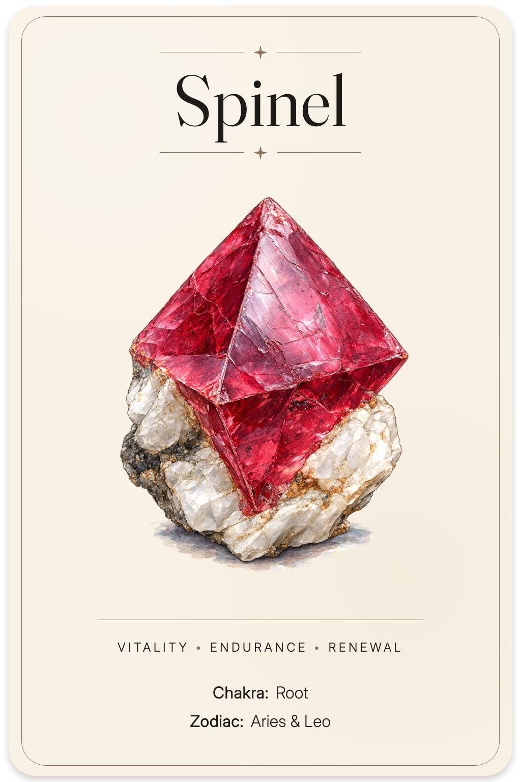 Spinel illustrated card