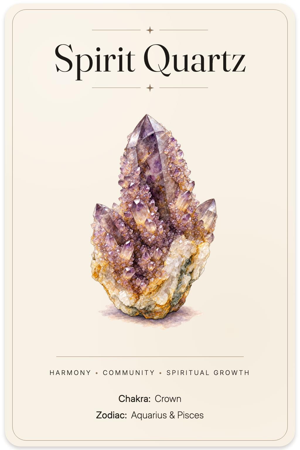 Spirit Quartz illustrated card