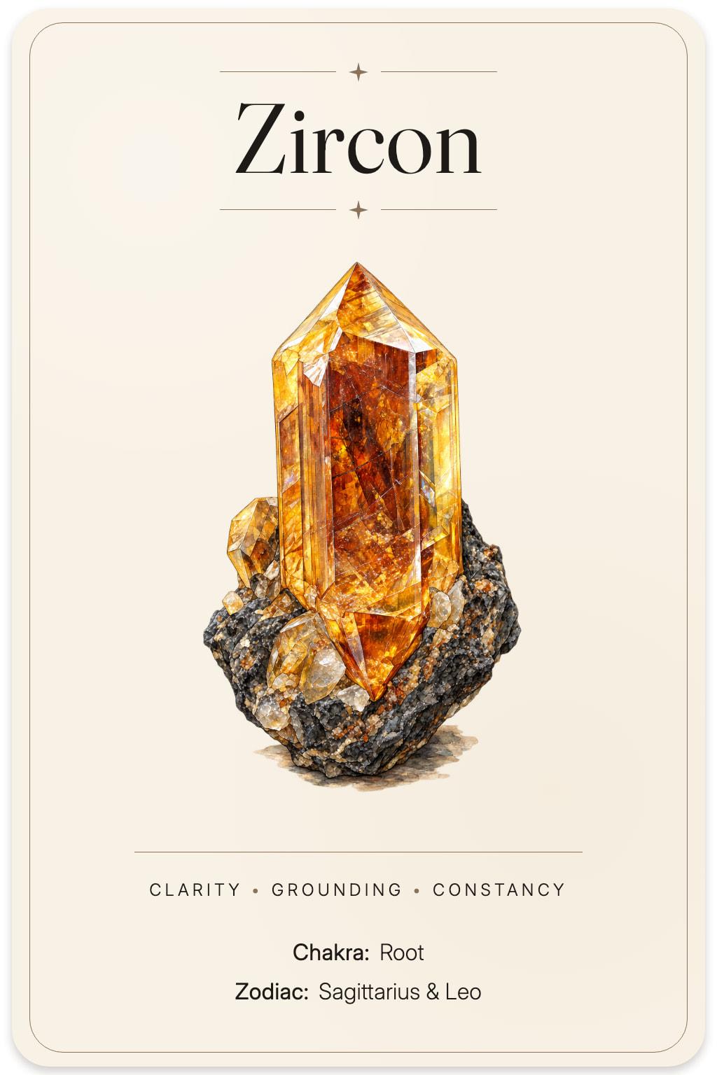 Zircon illustrated card